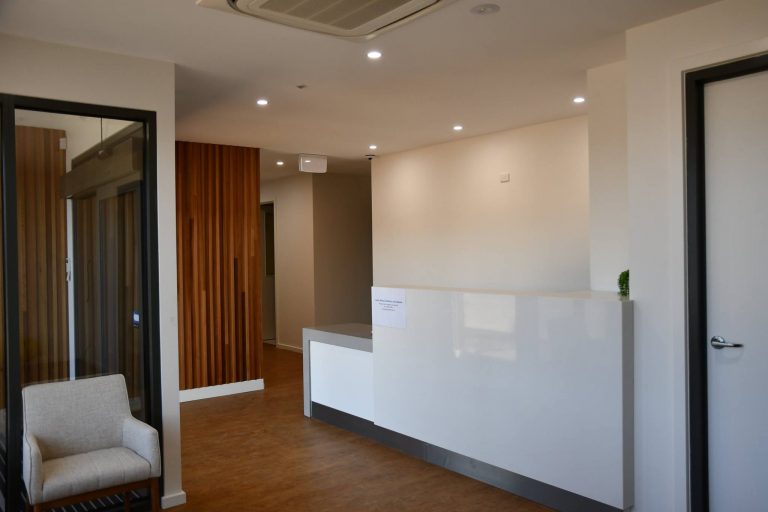 Dentist Hoppers Crossing Sayers Dental Aesthetics Implant Waiting and Reception Area 768x512