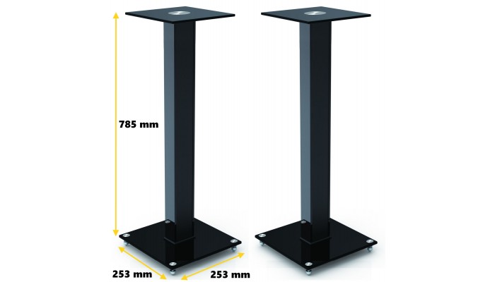 Gecko BookShelf Speaker Stand GKS 116 BLACK