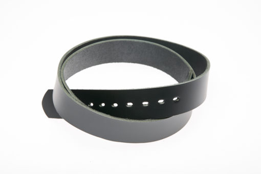 black leather belt