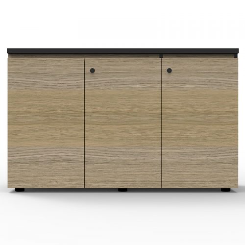 Elite 3 Hinged Door Credenza Natural Oak 500x500 1