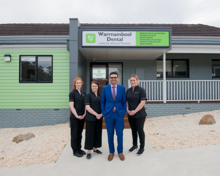 Warrnambool Dental dentist Warrnambool Dr Nishant and staff 768x614