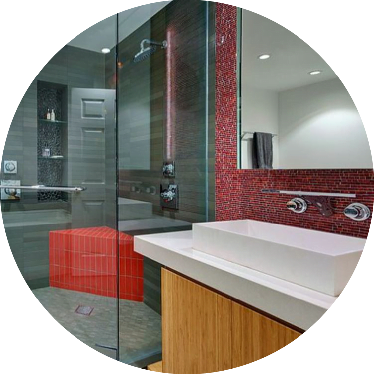 bathroom cleaned