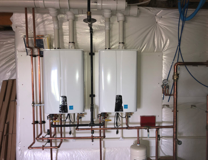 hot water installation service