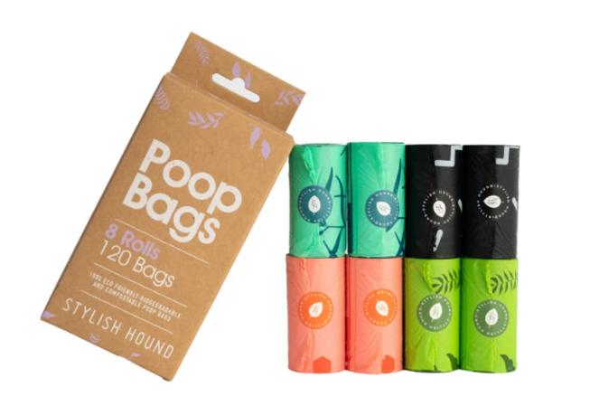 8 Rolls Biodegradable Compostable Poop Bag 120