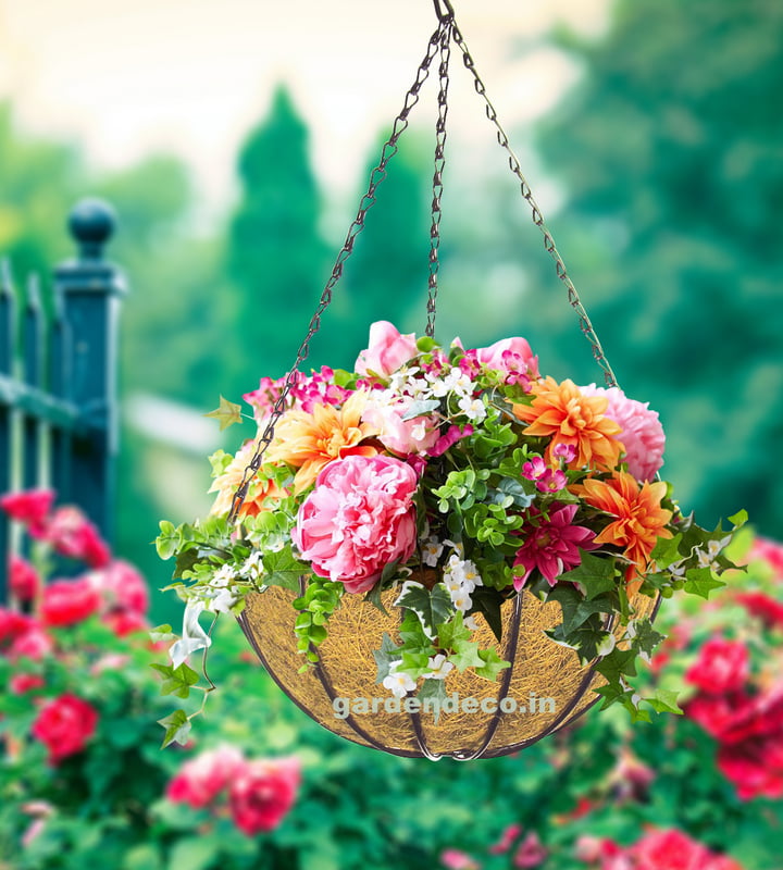garden deco garden hanging basket