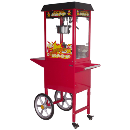 SNOW FLOW 8OZ POPCORN MACHINE WITH CART