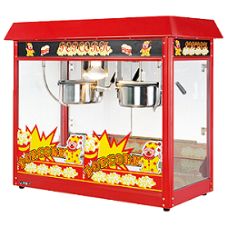 SNOW FLOW DOUBLE 8OZ KETTLE POPCORN MACHINE