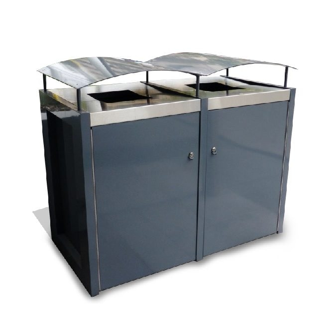 wheelie bin enclosures gray