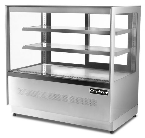 Caterware Free standing squared glass Display fridge