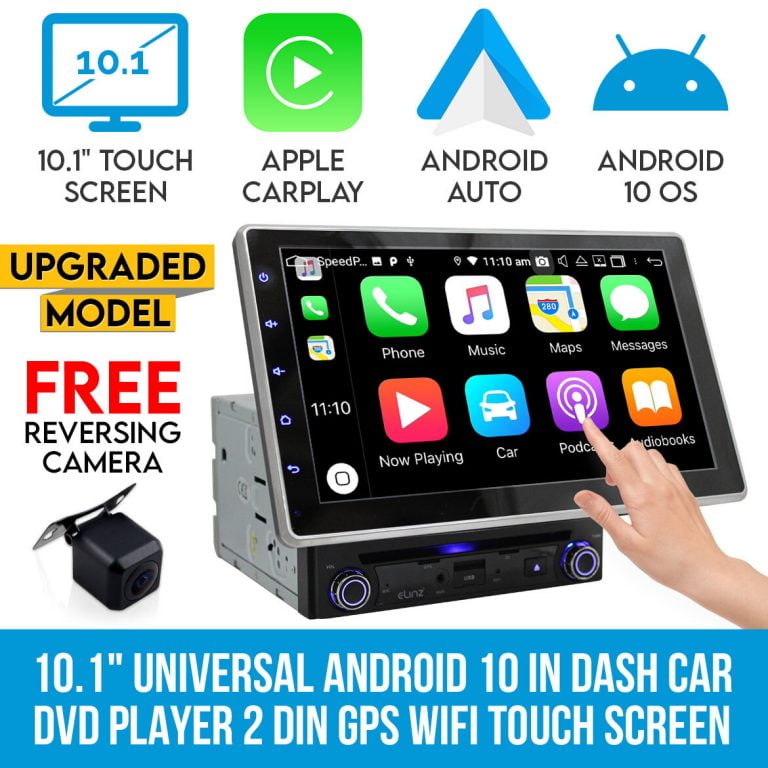 Elinz 10.1" Universal Android 10 Double 2 DIN In Dash Car DVD Player GPS WiFi Head Unit Touch Screen Elinz 10.1" Universal Android 10 Double 2 DIN In Dash Car DVD Player GPS WiFi Head Unit Touch Screen