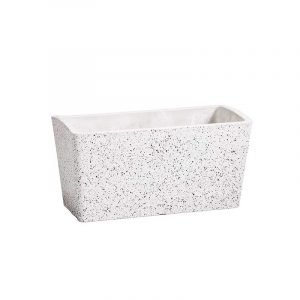 Imitation Stone Concrete White Stone Rectangle Planter 50cm 300x300 1