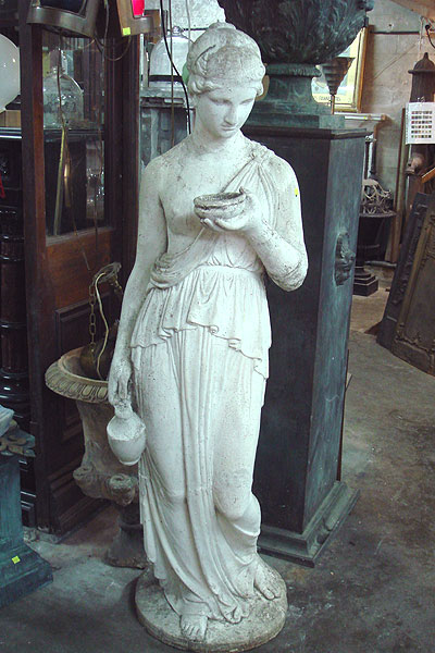 Stone composite garden statue