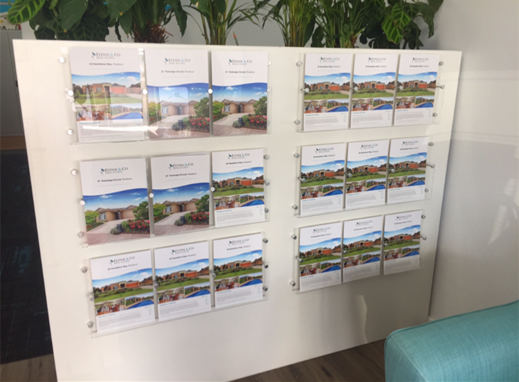 Merchandising Libraries Brochure holder layout