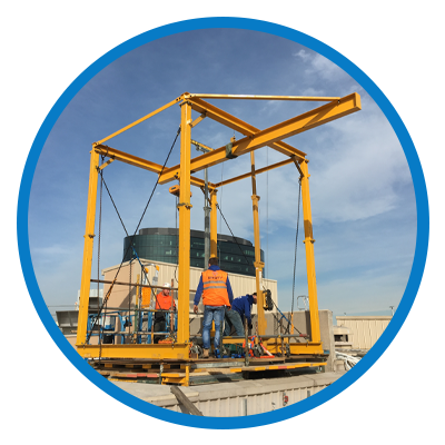 non slewing crane circle