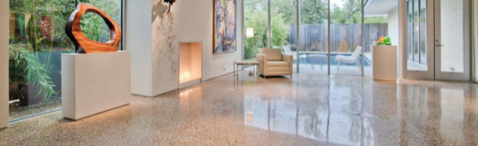 Residential polished concrete floors