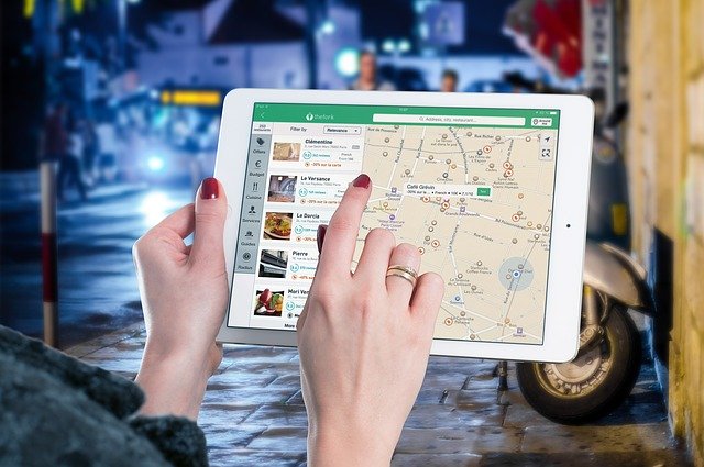 ipad maps search