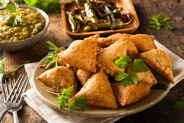 2 Curry Beef Samosa