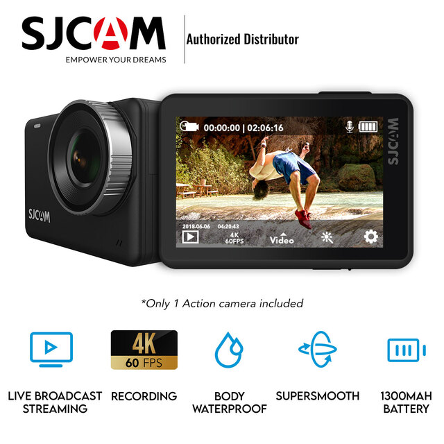 SJCAM SJ10 Pro Action Camera Real 4K 60FPS 10M Body Waterproof Video Sports Cam Dual-Band WiFi Supersmooth Gyro Stabilization Live Streaming SJCAM SJ10 Pro Action Camera Real 4K 60FPS 10M Body Waterproof Video Sports Cam Dual-Band WiFi Supersmooth Gyro Stabilization Live Streaming