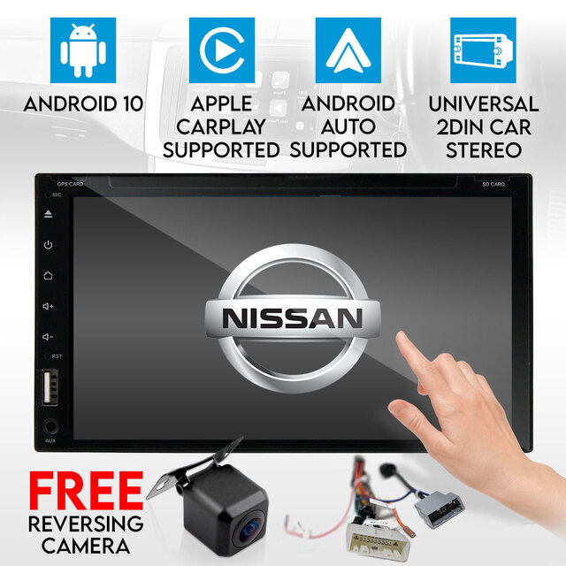 Elinz Nissan 7" In Dash Head Unit DVD Player Double Din Octa Core Android 10 GPS WiFi Reverse Camera Car Stereo T2 Elinz Nissan 7" In Dash Head Unit DVD Player Double Din Octa Core Android 10 GPS WiFi Reverse Camera Car Stereo T2