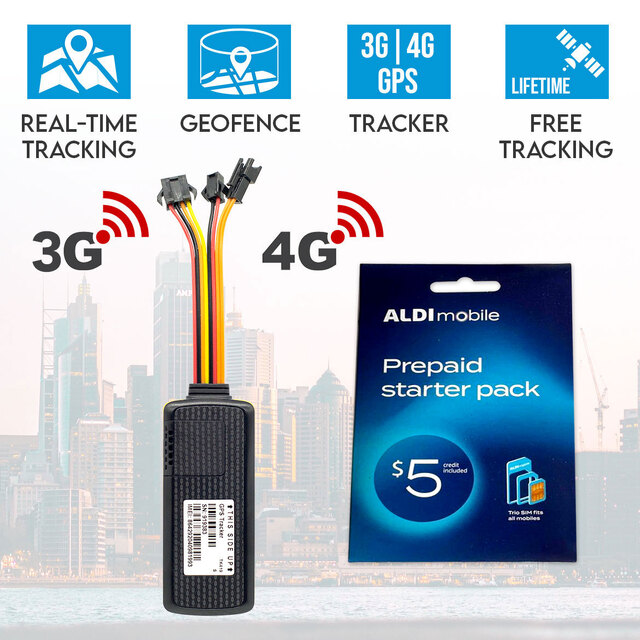 Elinz 4G 3G GPS Tracker Device Live Real Time Tracking Remote Monitoring Anti Theft Car Caravan Boat Trailer Truck 12V-36V ALDI Elinz 4G 3G GPS Tracker Device Live Real Time Tracking Remote Monitoring Anti Theft Car Caravan Boat Trailer Truck 12V-36V ALDI