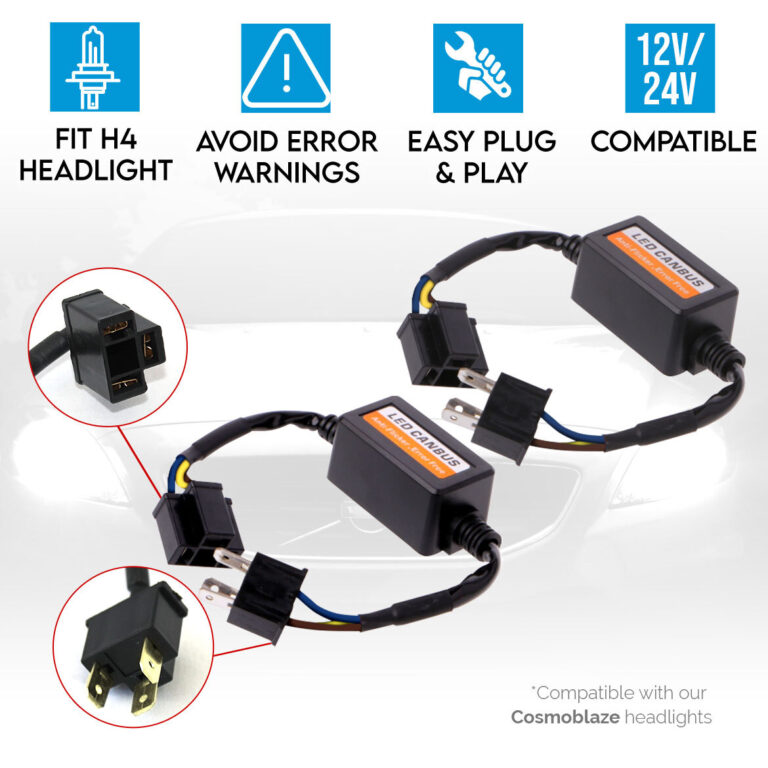 Canbus Decoder Canceller for Car LED Headlight H4 Plug 1pair Canbus Decoder Canceller for Car LED Headlight H4 Plug 1pair