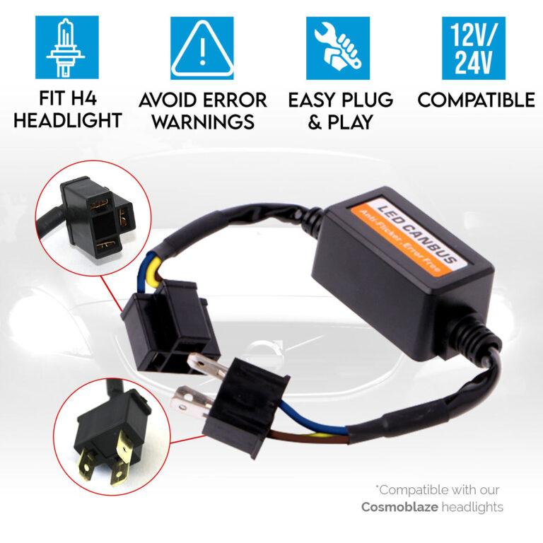 Canbus Decoder Canceller for Car LED Headlight H4 Plug 1pc Canbus Decoder Canceller for Car LED Headlight H4 Plug 1pc