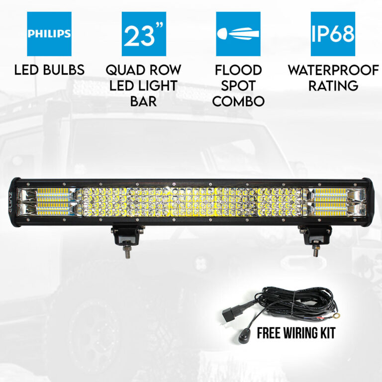 Elinz 23" LED Light Bar 4 Rows Philips Work Driving FLOOD SPOT COMBO IP68 Offroad 4WD Elinz 23" LED Light Bar 4 Rows Philips Work Driving FLOOD SPOT COMBO IP68 Offroad 4WD