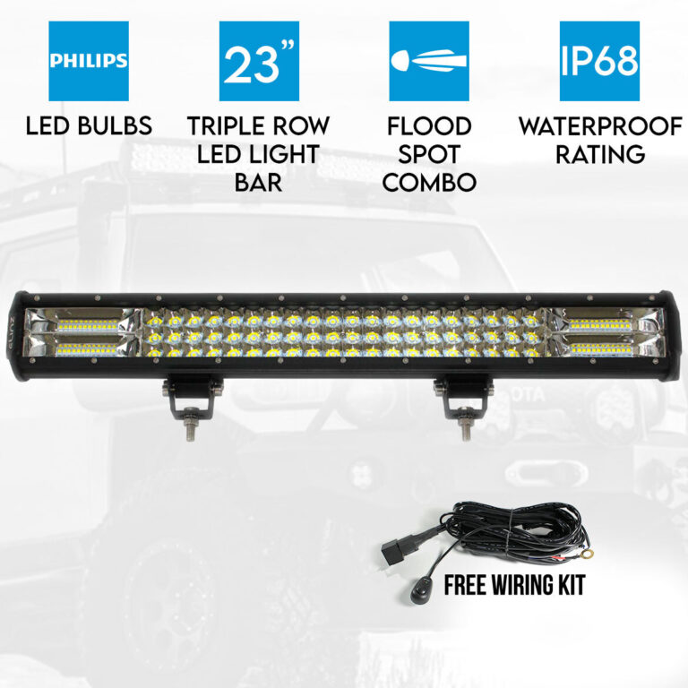 Elinz 23" inch LED Light Bar Work Driving Philips FLOOD SPOT COMBO Offroad 4WD 3 Rows Elinz 23" inch LED Light Bar Work Driving Philips FLOOD SPOT COMBO Offroad 4WD 3 Rows