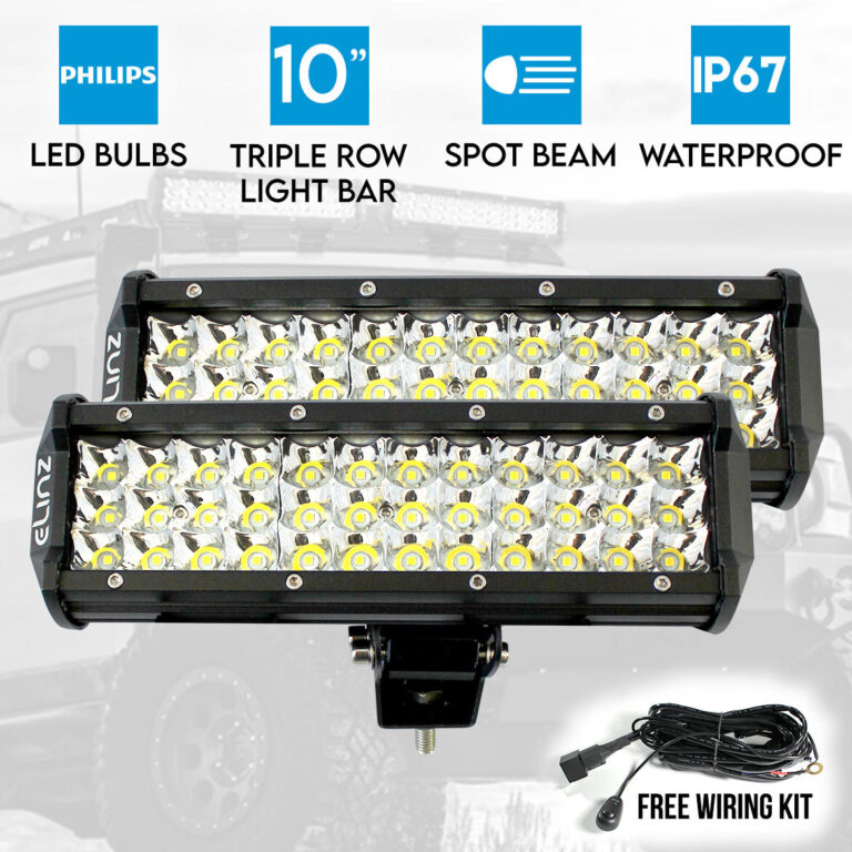 Elinz 2x 10" LED Work Driving Light Bar Philips 3 Rows Spot Offroad 12V 24V Truck 4WD Elinz 2x 10" LED Work Driving Light Bar Philips 3 Rows Spot Offroad 12V 24V Truck 4WD