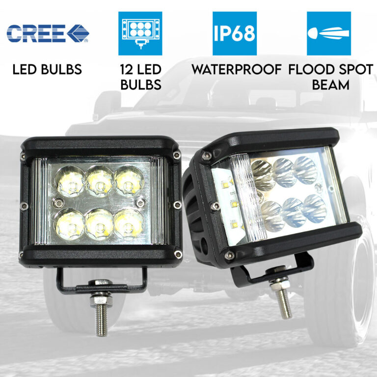 Elinz 2x 60W LED Driving WorkLight Flood Spot Beam CREE 12V 24V Lamp Light Offroad 4x4 Elinz 2x 60W LED Driving WorkLight Flood Spot Beam CREE 12V 24V Lamp Light Offroad 4x4