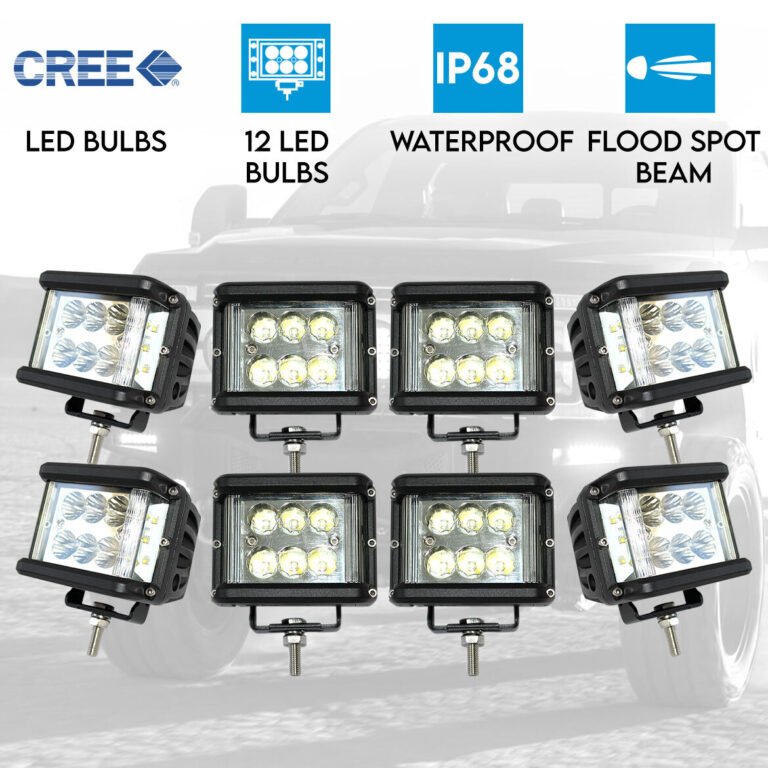 Elinz 8x 60W LED Driving WorkLight Flood Spot Beam CREE 12V 24V Lamp Light 4x4 Offroad Elinz 8x 60W LED Driving WorkLight Flood Spot Beam CREE 12V 24V Lamp Light 4x4 Offroad