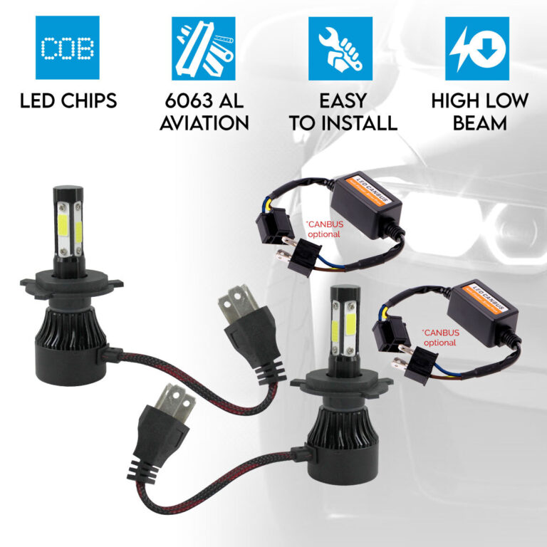 H4 160W Car LED Headlight Kit 4 sides 360° HB2 9003 12V 24V Hi-Lo Beam Canbus H4 160W Car LED Headlight Kit 4 sides 360° HB2 9003 12V 24V Hi-Lo Beam Canbus