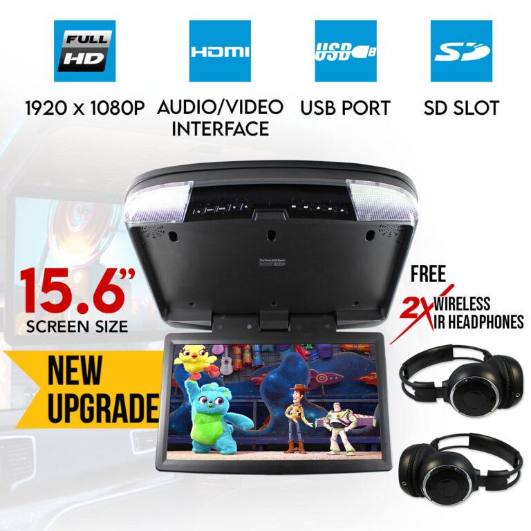 Elinz 15.6" DVD player Roof mount In Car Flip Down Monitor HDMI suit 12V/24V vehicle Elinz 15.6" DVD player Roof mount In Car Flip Down Monitor HDMI suit 12V/24V vehicle