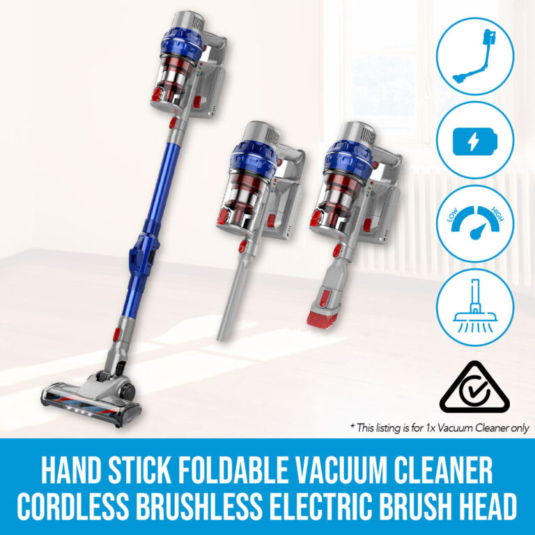 Elinz Hand Stick Foldable Vacuum Cleaner Cordless Handheld Brushless 22KPA Electric Brush Head Elinz Hand Stick Foldable Vacuum Cleaner Cordless Handheld Brushless 22KPA Electric Brush Head