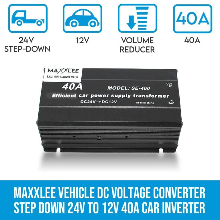 Maxxlee Vehicle DC Voltage Converter Step down 24V to 12V 40A Car Inverter Maxxlee Vehicle DC Voltage Converter Step down 24V to 12V 40A Car Inverter