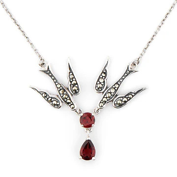 art deco style pendant necklace